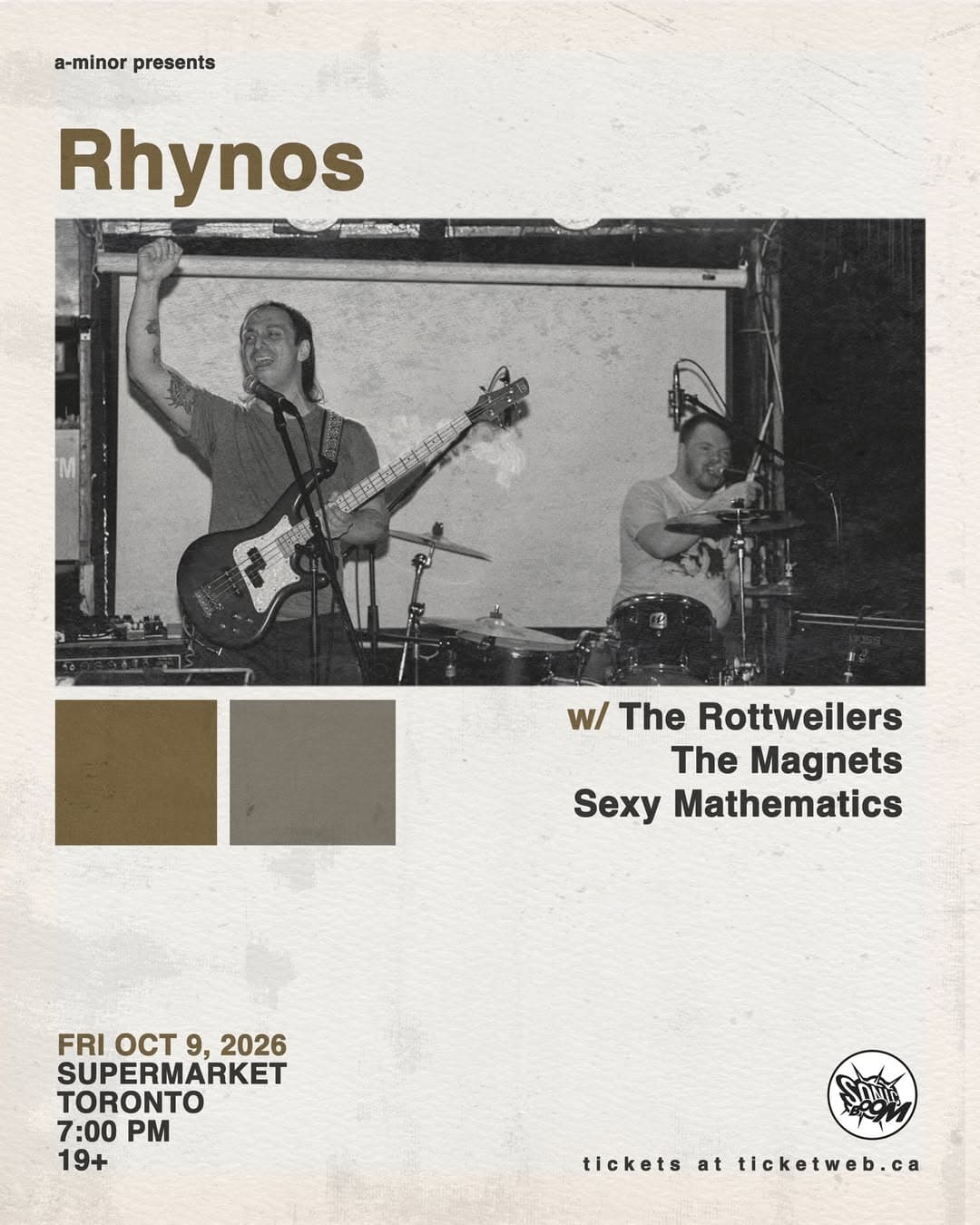 rhynos @ Supermarket in Kensington - October 9, 2026